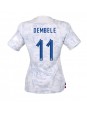 Billige Frankrike Ousmane Dembele #11 Bortedrakt Dame VM 2022 Kortermet